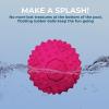 imageBest Pet Supplies Tough Dog Toys for Aggressive Chewers  Squeaky Dog Toys NonToxic Spiky Ball for Dental Health Interactive Toy Fuchsia Green M25quotFuchsia