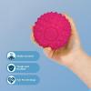 imageBest Pet Supplies Tough Dog Toys for Aggressive Chewers  Squeaky Dog Toys NonToxic Spiky Ball for Dental Health Interactive Toy Fuchsia Green M25quotFuchsia