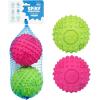 imageBest Pet Supplies Tough Dog Toys for Aggressive Chewers  Squeaky Dog Toys NonToxic Spiky Ball for Dental Health Interactive Toy Fuchsia Green M25quotFuchsia  Green