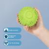 imageBest Pet Supplies Tough Dog Toys for Aggressive Chewers  Squeaky Dog Toys NonToxic Spiky Ball for Dental Health Interactive Toy Fuchsia Green M25quotFuchsia  Green