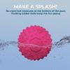 imageBest Pet Supplies Tough Dog Toys for Aggressive Chewers  Squeaky Dog Toys NonToxic Spiky Ball for Dental Health Interactive Toy Fuchsia Green M25quotFuchsia  Green