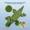 imageBest Pet Supplies Tough Dog Toys for Aggressive Chewers  Squeaky Dog Toys NonToxic Spiky Ball for Dental Health Interactive Toy Fuchsia Green M25quotGreenAlligator