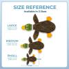 imageBest Pet Supplies Tough Dog Toys for Aggressive Chewers  Squeaky Dog Toys NonToxic Spiky Ball for Dental Health Interactive Toy Fuchsia Green M25quotMulticolorAlligator  Wild Duck