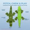 imageBest Pet Supplies Tough Dog Toys for Aggressive Chewers  Squeaky Dog Toys NonToxic Spiky Ball for Dental Health Interactive Toy Fuchsia Green M25quotMulticolorAlligator  Wild Duck