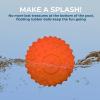 imageBest Pet Supplies Tough Dog Toys for Aggressive Chewers  Squeaky Dog Toys NonToxic Spiky Ball for Dental Health Interactive Toy Fuchsia Green M25quotOrange