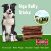 imageGigaBite 6 Inch Monstrous Bully Sticks 8 Pack  All Natural Free Range Beef Pizzle Dog Treat  by Best Pet Supplies8 Count Pack of 1