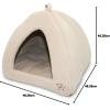 imagePet TentSoft Bed for Dog and Cat by Best Pet Supplies  Beige Corduroy 19quot x 19quot x H19quotBeige