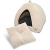 imagePet TentSoft Bed for Dog and Cat by Best Pet Supplies  Beige Corduroy 19quot x 19quot x H19quotBeige