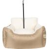 imagePet TentSoft Bed for Dog and Cat by Best Pet Supplies  Beige Corduroy 19quot x 19quot x H19quotBooster Brown