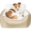 imagePet TentSoft Bed for Dog and Cat by Best Pet Supplies  Beige Corduroy 19quot x 19quot x H19quotBooster Brown