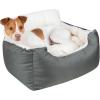 imagePet TentSoft Bed for Dog and Cat by Best Pet Supplies  Beige Corduroy 19quot x 19quot x H19quotBooster Gray