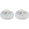 imagePet TentSoft Bed for Dog and Cat by Best Pet Supplies  Beige Corduroy 19quot x 19quot x H19quotCalming Bed Light Warm Gray