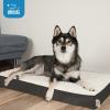 imagePet TentSoft Bed for Dog and Cat by Best Pet Supplies  Beige Corduroy 19quot x 19quot x H19quotDog Mat Brown