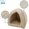 imagePet TentSoft Bed for Dog and Cat by Best Pet Supplies  Beige Corduroy 19quot x 19quot x H19quotTan