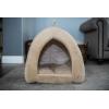 imagePet TentSoft Bed for Dog and Cat by Best Pet Supplies  Beige Corduroy 19quot x 19quot x H19quotTan