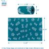 imageVoyager Reflective Dog Leash with Neoprene Handle 5 FT and Reusable Mesh Dispenser Poop Bag Holder Set for Travel Walking Park and Outdoor Use Soft and Durable with ClipOn  TurquoiseTurquoise