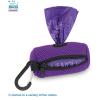 imageVoyager Reflective Dog Leash with Neoprene Handle 5 FT and Reusable Mesh Dispenser Poop Bag Holder Set for Travel Walking Park and Outdoor Use Soft and Durable with ClipOn  TurquoisePurple Dispenser