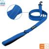 imageVoyager Reflective Dog Leash with Neoprene Handle 5 FT and Reusable Mesh Dispenser Poop Bag Holder Set for Travel Walking Park and Outdoor Use Soft and Durable with ClipOn  TurquoiseRoyal Blue Dispenser