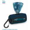 imageVoyager Reflective Dog Leash with Neoprene Handle 5 FT and Reusable Mesh Dispenser Poop Bag Holder Set for Travel Walking Park and Outdoor Use Soft and Durable with ClipOn  TurquoisePrussian Blue Dispenser
