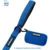 imageVoyager Reflective Dog Leash with Neoprene Handle 5 FT and Reusable Mesh Dispenser Poop Bag Holder Set for Travel Walking Park and Outdoor Use Soft and Durable with ClipOn  TurquoiseRoyal Blue Dispenser