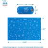 imageVoyager Reflective Dog Leash with Neoprene Handle 5 FT and Reusable Mesh Dispenser Poop Bag Holder Set for Travel Walking Park and Outdoor Use Soft and Durable with ClipOn  TurquoiseRoyal Blue Dispenser
