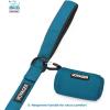 imageVoyager Reflective Dog Leash with Neoprene Handle 5 FT and Reusable Mesh Dispenser Poop Bag Holder Set for Travel Walking Park and Outdoor Use Soft and Durable with ClipOn  TurquoiseTurquoise