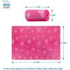 imageVoyager Reflective Dog Leash with Neoprene Handle 5 FT and Reusable Mesh Dispenser Poop Bag Holder Set for Travel Walking Park and Outdoor Use Soft and Durable with ClipOn  TurquoiseFuchsia Dispenser
