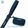 imageVoyager Reflective Dog Leash with Neoprene Handle 5 FT and Reusable Mesh Dispenser Poop Bag Holder Set for Travel Walking Park and Outdoor Use Soft and Durable with ClipOn  TurquoisePrussian Blue Dispenser