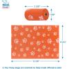 imageVoyager Reflective Dog Leash with Neoprene Handle 5 FT and Reusable Mesh Dispenser Poop Bag Holder Set for Travel Walking Park and Outdoor Use Soft and Durable with ClipOn  TurquoiseOrange