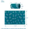 imageVoyager Reflective Dog Leash with Neoprene Handle 5 FT and Reusable Plastic Dispenser Poop Bag Holder Set for Walking and Outdoor Use Soft and Durable with ClipOn  Orange Orange DispenserLeash Dispenser Set Turquoise