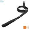 imageVoyager Reflective Dog Leash with Neoprene Handle 5 FT and Reusable Plastic Dispenser Poop Bag Holder Set for Walking and Outdoor Use Soft and Durable with ClipOn  Orange Orange DispenserLeash Dispenser Set Gray