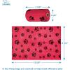 imageVoyager Reflective Dog Leash with Neoprene Handle 5 FT and Reusable Plastic Dispenser Poop Bag Holder Set for Walking and Outdoor Use Soft and Durable with ClipOn  Orange Orange DispenserLeash Dispenser Set Red