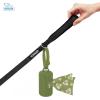 imageVoyager Reflective Dog Leash with Neoprene Handle 5 FT and Reusable Plastic Dispenser Poop Bag Holder Set for Walking and Outdoor Use Soft and Durable with ClipOn  Orange Orange DispenserLeash Dispenser Set Green