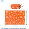 imageVoyager Reflective Dog Leash with Neoprene Handle 5 FT and Reusable Plastic Dispenser Poop Bag Holder Set for Walking and Outdoor Use Soft and Durable with ClipOn  Orange Orange DispenserLeash Dispenser Set Orange