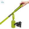 imageVoyager Reflective Dog Leash with Neoprene Handle 5 FT and Reusable Plastic Dispenser Poop Bag Holder Set for Walking and Outdoor Use Soft and Durable with ClipOn  Orange Orange DispenserLeash Dispenser Set Lime Green