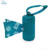 imageVoyager Reflective Dog Leash with Neoprene Handle 5 FT and Reusable Plastic Dispenser Poop Bag Holder Set for Walking and Outdoor Use Soft and Durable with ClipOn  Orange Orange DispenserLeash Dispenser Set Turquoise
