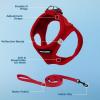 imageVoyager Stepin Air Cat Leash Harness Set  All Weather Mesh Step in Vest Harness for Small and Large Cats by Best Pet Supplies  Fuchsia XXS Chest 12135quotRed