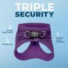 imageVoyager Stepin Air Cat Leash Harness Set  All Weather Mesh Step in Vest Harness for Small and Large Cats by Best Pet Supplies  Fuchsia XXS Chest 12135quotPurple