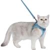 imageVoyager Stepin Air Cat Leash Harness Set  All Weather Mesh Step in Vest Harness for Small and Large Cats by Best Pet Supplies  Fuchsia XXS Chest 12135quotBaby Blue