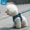 imageVoyager Stepin Plush Dog Harness  Soft Plush Step in Vest Harness and Reflective Dog 5 ft Leash Combo with Neoprene Handle for Small and Medium Dogs by Best Pet Supplies Set Red Corduroy XSHarness Leash Set Turquoise Plush