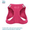 imageVoyager Stepin Plush Dog Harness  Soft Plush Step in Vest Harness and Reflective Dog 5 ft Leash Combo with Neoprene Handle for Small and Medium Dogs by Best Pet Supplies Set Red Corduroy XSHarness Leash Set Fuchsia Corduroy