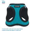 imageVoyager Stepin Plush Dog Harness  Soft Plush Step in Vest Harness and Reflective Dog 5 ft Leash Combo with Neoprene Handle for Small and Medium Dogs by Best Pet Supplies Set Red Corduroy XSHarness Leash Set Turquoise Plush