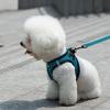 imageVoyager Stepin Plush Dog Harness  Soft Plush Step in Vest Harness and Reflective Dog 5 ft Leash Combo with Neoprene Handle for Small and Medium Dogs by Best Pet Supplies Set Red Corduroy XSHarness Leash Set Turquoise Plush