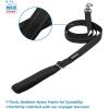 imageVoyager Stepin Plush Dog Harness  Soft Plush Step in Vest Harness and Reflective Dog 5 ft Leash Combo with Neoprene Handle for Small and Medium Dogs by Best Pet Supplies Set Red Corduroy XSHarness Leash Set Black Plush