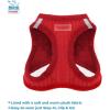 imageVoyager Stepin Plush Dog Harness  Soft Plush Step in Vest Harness and Reflective Dog 5 ft Leash Combo with Neoprene Handle for Small and Medium Dogs by Best Pet Supplies Set Red Corduroy XSHarness Leash Set Red Corduroy