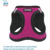 imageVoyager Stepin Plush Dog Harness  Soft Plush Step in Vest Harness and Reflective Dog 5 ft Leash Combo with Neoprene Handle for Small and Medium Dogs by Best Pet Supplies Set Red Corduroy XSHarness Leash Set Red Rose Plush