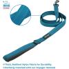 imageVoyager Stepin Plush Dog Harness  Soft Plush Step in Vest Harness and Reflective Dog 5 ft Leash Combo with Neoprene Handle for Small and Medium Dogs by Best Pet Supplies Set Red Corduroy XSHarness Leash Set Turquoise Plush
