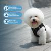 imageVoyager Stepin Plush Dog Harness  Soft Plush Step in Vest Harness and Reflective Dog 5 ft Leash Combo with Neoprene Handle for Small and Medium Dogs by Best Pet Supplies Set Red Corduroy XSHarness Leash Set Black Plush