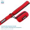imageVoyager Stepin Plush Dog Harness  Soft Plush Step in Vest Harness and Reflective Dog 5 ft Leash Combo with Neoprene Handle for Small and Medium Dogs by Best Pet Supplies Set Red Corduroy XSHarness Leash Set Red Corduroy