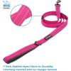 imageVoyager Stepin Plush Dog Harness  Soft Plush Step in Vest Harness and Reflective Dog 5 ft Leash Combo with Neoprene Handle for Small and Medium Dogs by Best Pet Supplies Set Red Corduroy XSHarness Leash Set Red Rose Plush